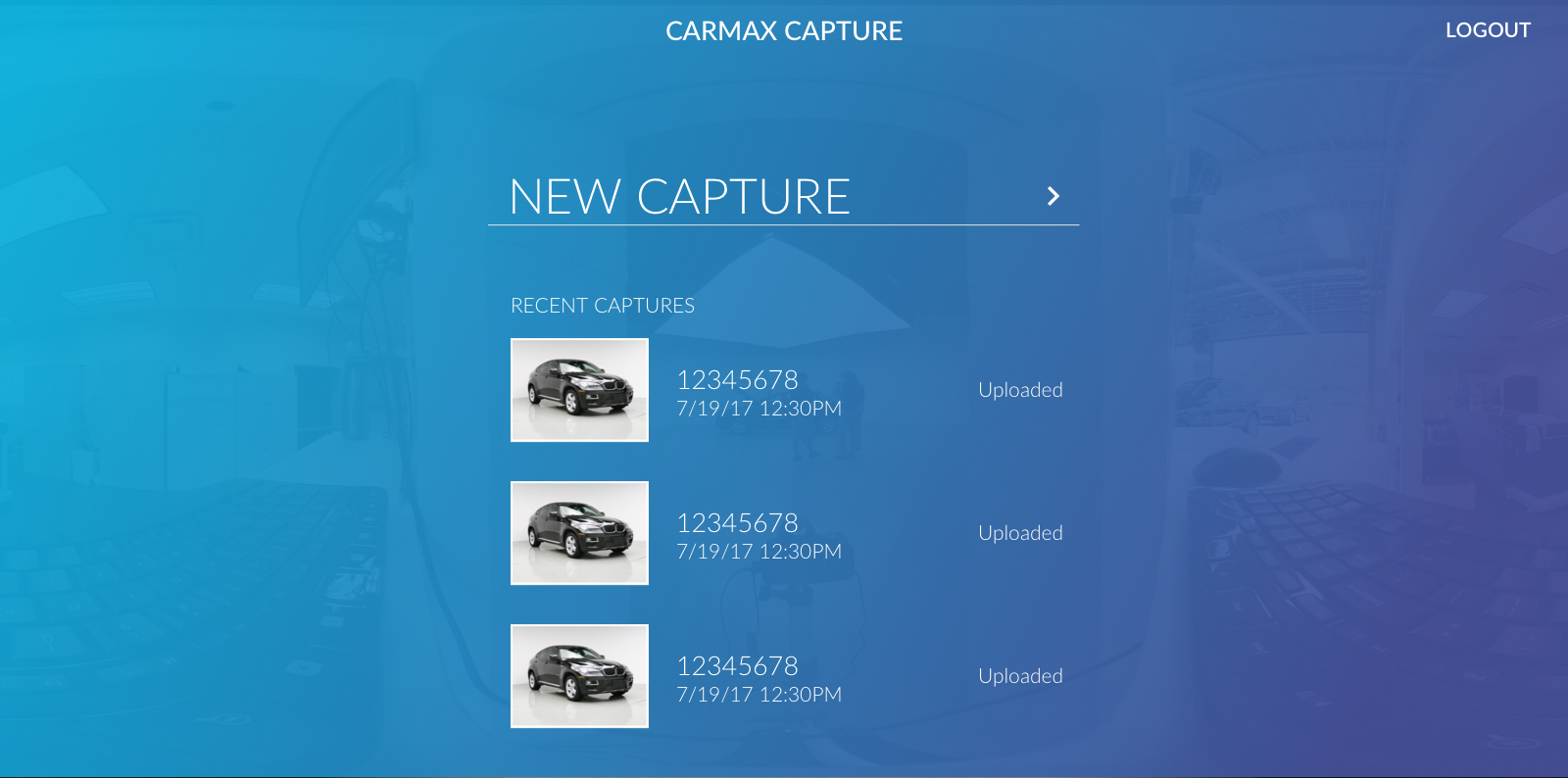 CarMax Capture software — automated crop